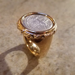 Flying Eagle Coin Ring